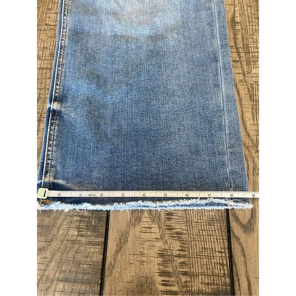 Vervet wide leg cropped jeans raw hem size 31  - Picture 5 of 9